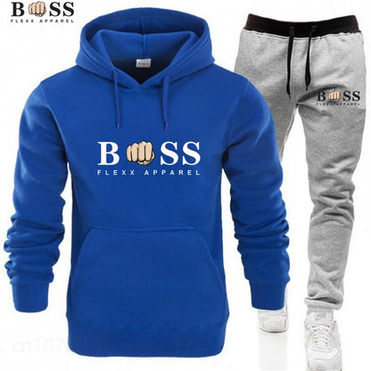 Tracksuit Hoodies + Pants 2Pcs Sets Suit Fashion Trendy