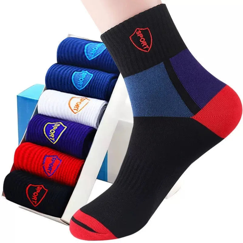 10 Pairs Breathable Cotton Sports Men Socks