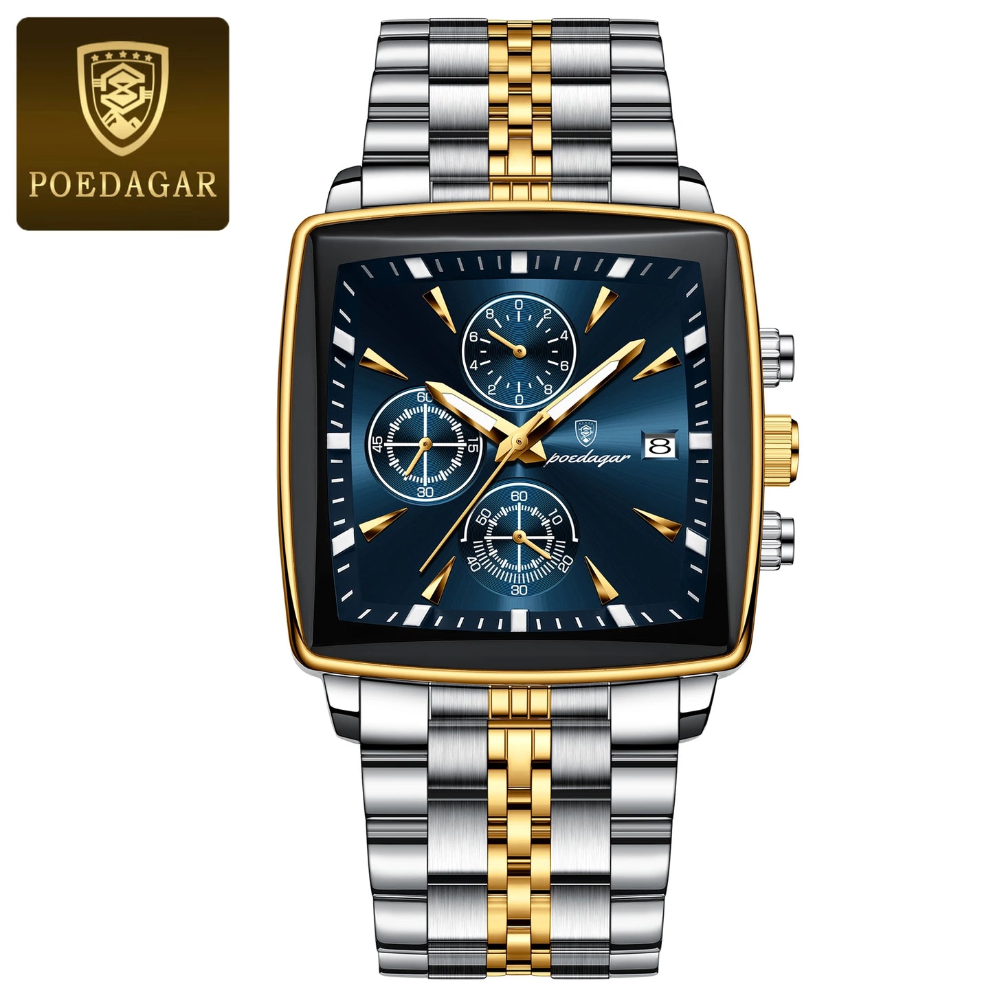 POEDAGAR  Sport Man Wristwatch Waterproof