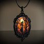 Gothic Vintage  Quartz  Pendant Necklace