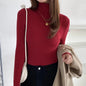 Turtleneck Knitted Soft Pullovers Cashmere Sweaters For Women