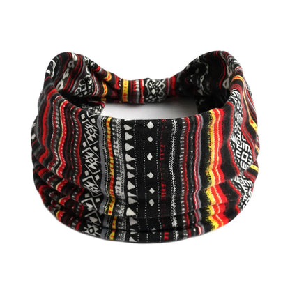 African Headbands for Women and Girls Printed Headwraps Elastic Turban Headscarfs Accessories