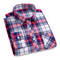 100% Cotton Plaid Shirts Long Sleeve Fashion Casual Thin Soft Comfortable Classic Basic Man Shirt