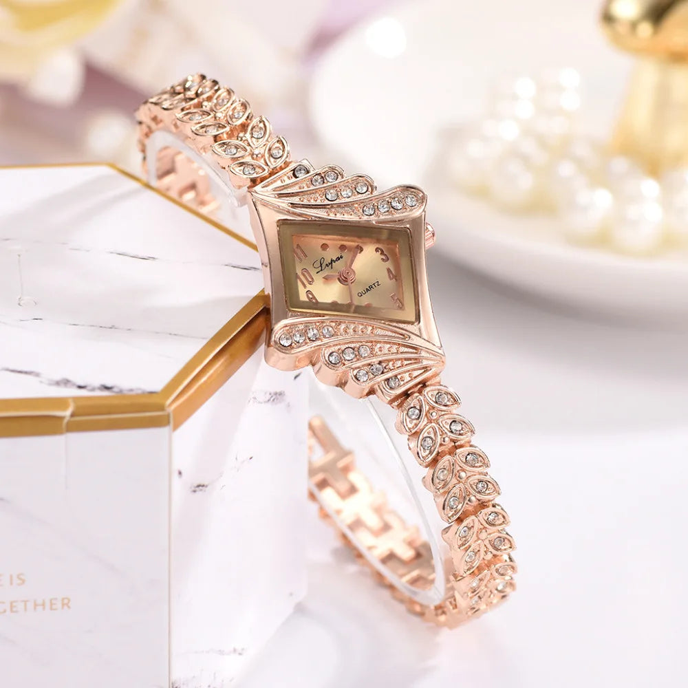 Crystal Bracelet Gemstone Wristwatch