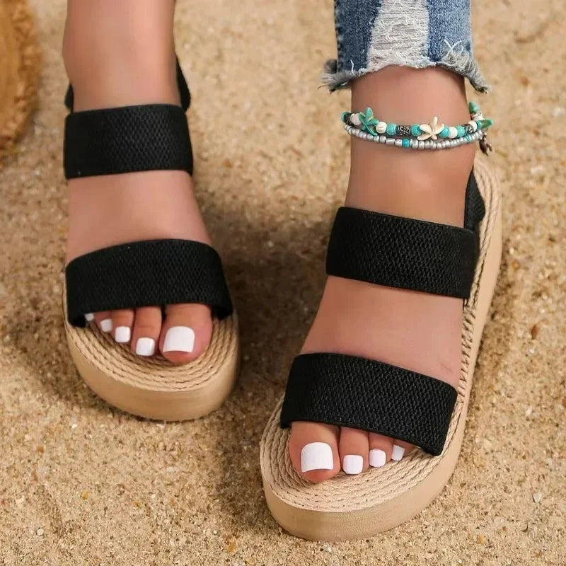 Anti-slip wear-resistant soft soled sandals