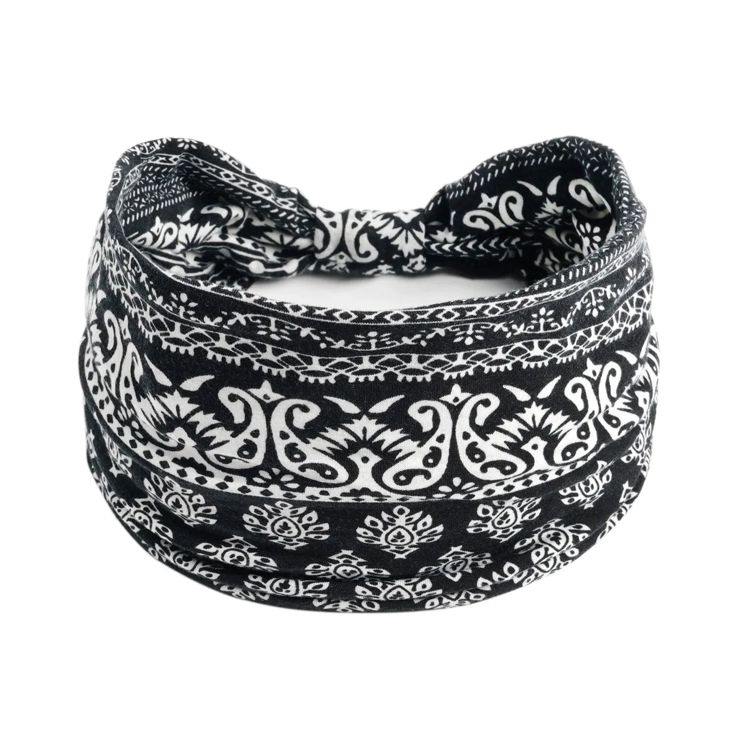 African Headbands for Women and Girls Printed Headwraps Elastic Turban Headscarfs Accessories