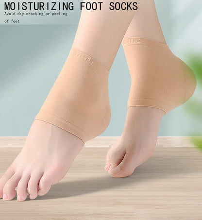 3Pairs Heel Socks Anti Cracking Liner Moisturizing Gel Heel Sock