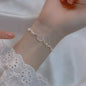 4Pcs/Set Heart White Color Pearl Bracelets Set