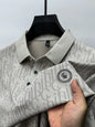 Short Sleeved Luxurious Embossed Casual Fashion Comfortable Breathable Cool Polo