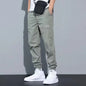 Trendy Loose-fit Bunched Casual Cargo Fashionable Cropped Pants For Men