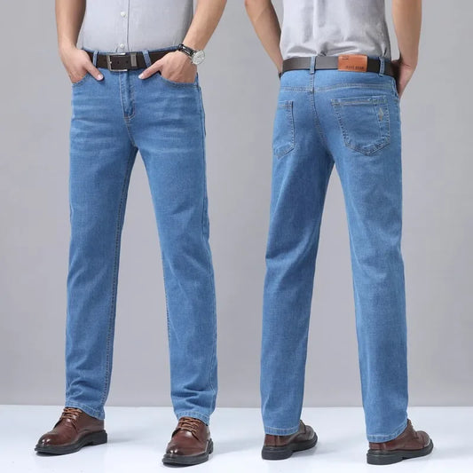 Men's Denim Jeans Thin Quality Pants