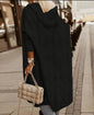 Casual Loose Fitting Jacquard Long Sleeved Hooded sweater outerwear