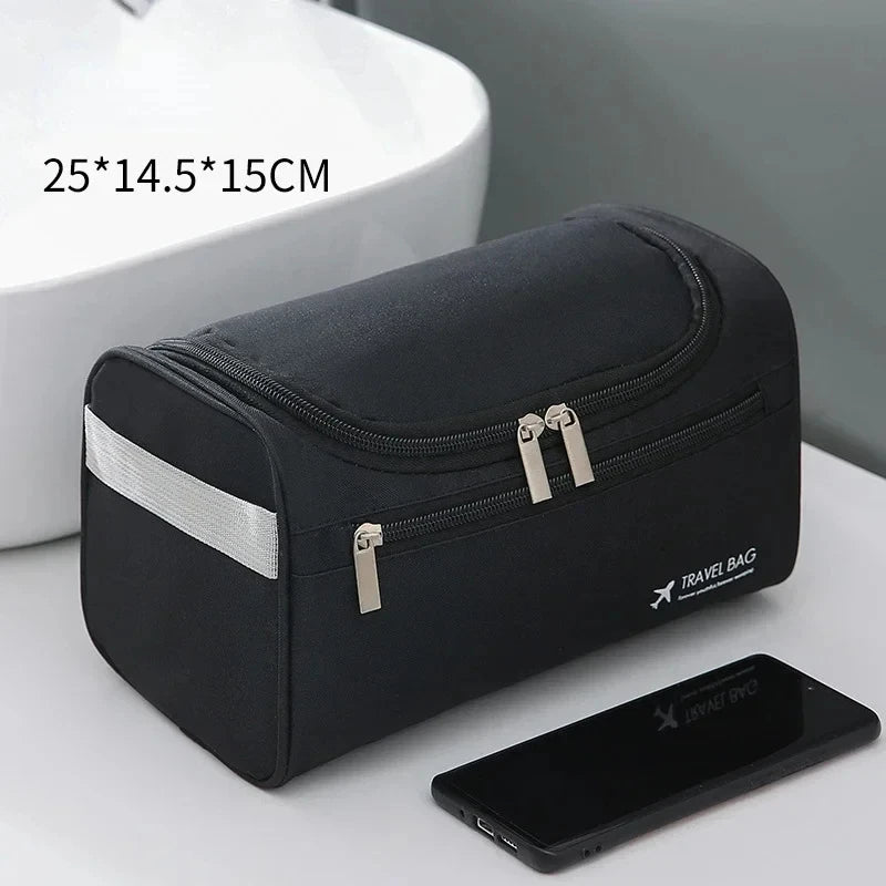 Leather Toiletry Dopp Kit Cosmetic Bag for traveling