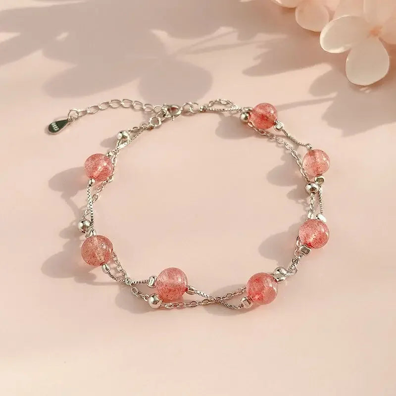 4Pcs/Set Heart White Color Pearl Bracelets Set