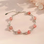 4Pcs/Set Heart White Color Pearl Bracelets Set