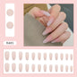 24 Pcs Press on Nails Glossy Reusable Nails