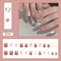 24 Pcs Press on Nails Glossy Reusable Nails