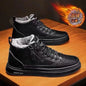 Handmade Leather Casual Shoes for Men  Comfortable High Top Boots