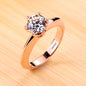 Never Fade 18K White Gold Color Ring Solitaire 2 Carat