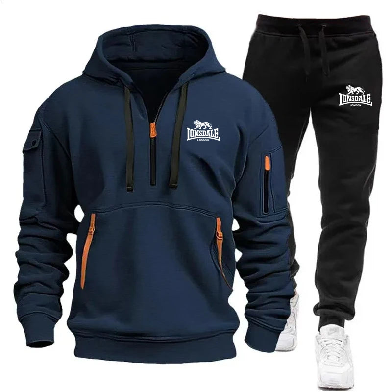 Sports Tracksuit Jogging Men's Casual Sweatshirt hoody Suit for Men High Quality