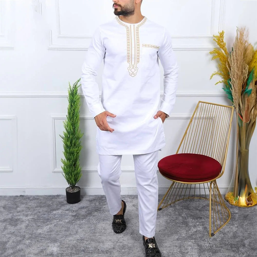 African Traditional  2Pc Elegant Men Suits