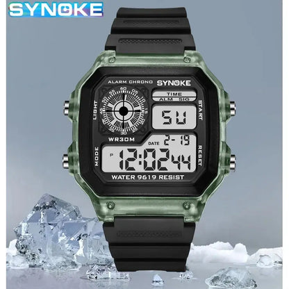 Digital Sports Luminous Multifunction Waterproof Wristwatch