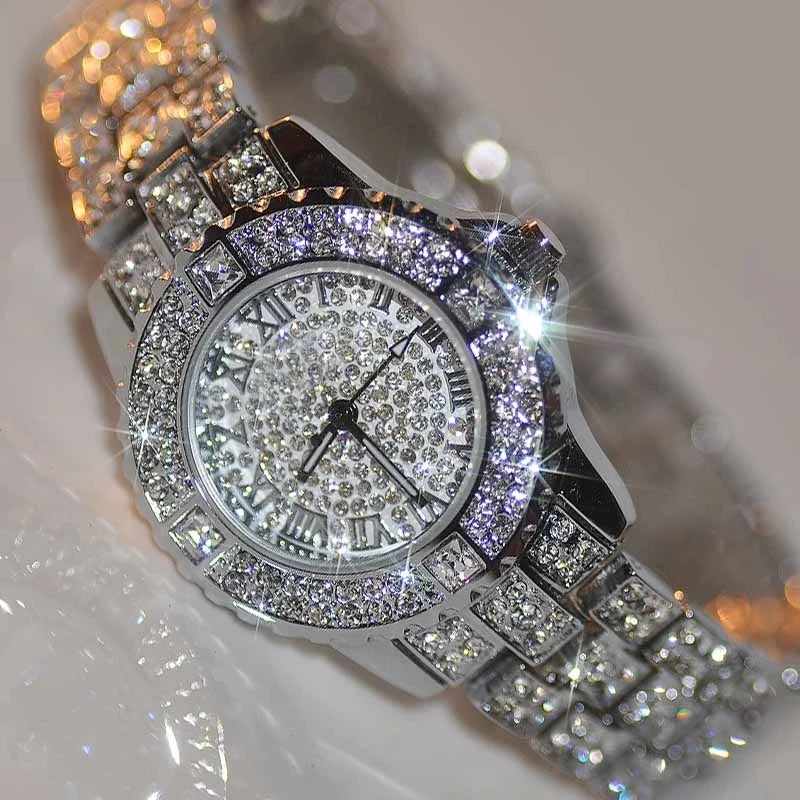 Luxury Women  Quartz Watch Rhinestone