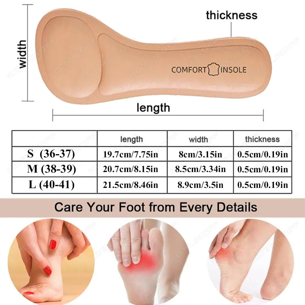 Self-adhesive Insoles Sweat absorben Non Slip Memory Foam Deodorant Shoe Pads