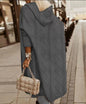 Casual Loose Fitting Jacquard Long Sleeved Hooded sweater outerwear