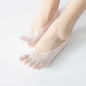 Colorful Anti Slip Silicone Socks Cotton 5 Finger Protector Quick-Dry