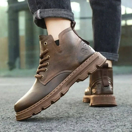 Ankle Booties Boots for Men Non Slip Designer Vintage