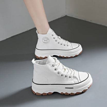 High Top Lace-Up Non-slip Canvas