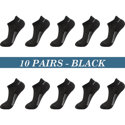 High Quality 10Pairs Men Socks Cotton Size 39-48