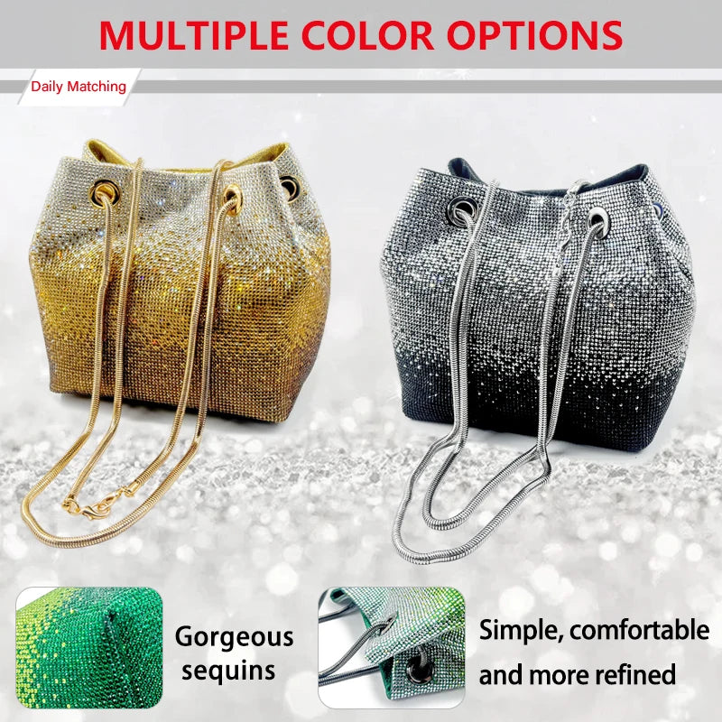 Italian design luxury shiny party women handbags high quality bags