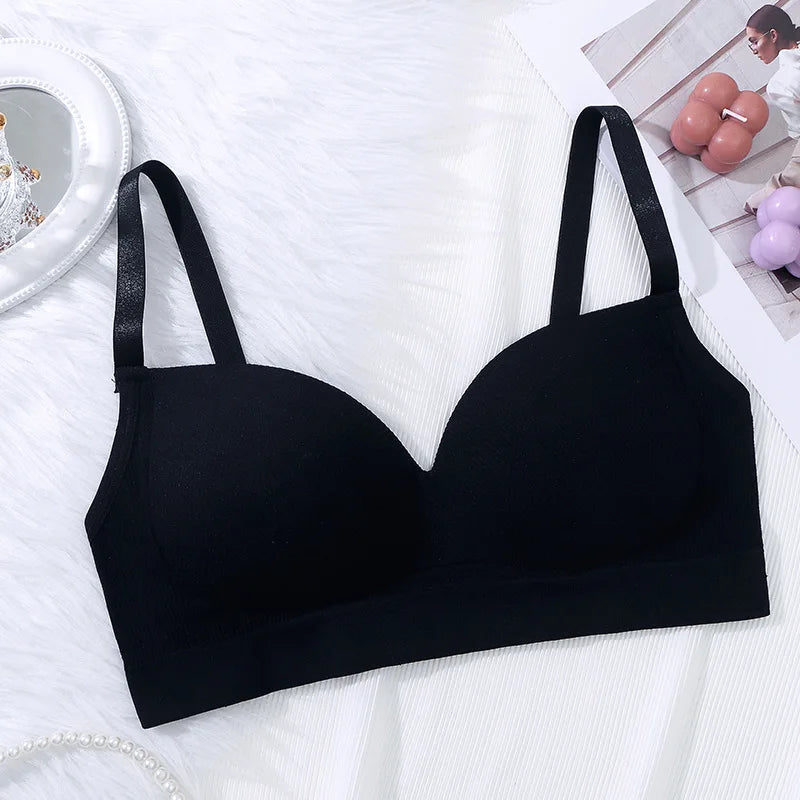 Bra Panties Set G-String Sports Bra Crop Top Seamless Underwear