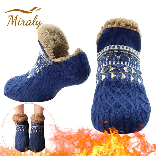 Thermal Fluffy Slipper Non Slip Grip Fuzzy Floor Socks