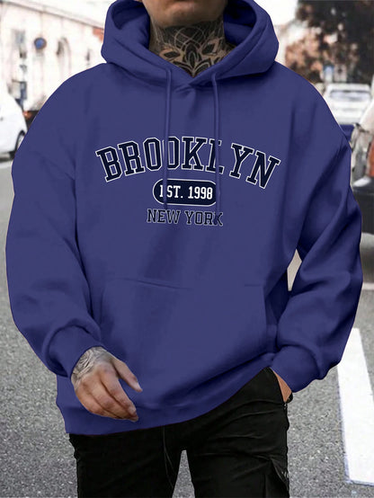 Men Oversize Comfortable Hoody Brooklyn print