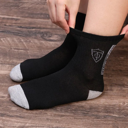 10 Pairs Breathable Cotton Sports Men Socks