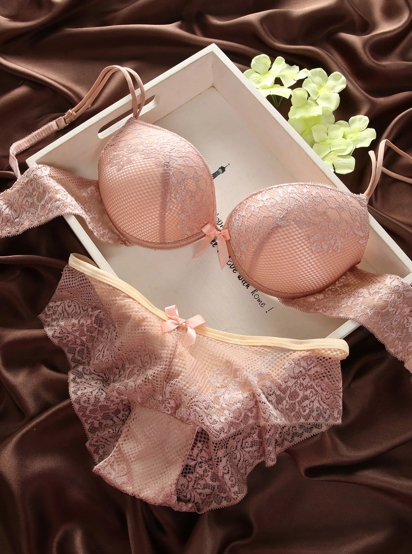 Bras Set Underwear Plus Lace and Panties