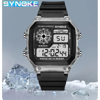 Digital Sports Luminous Multifunction Waterproof Wristwatch