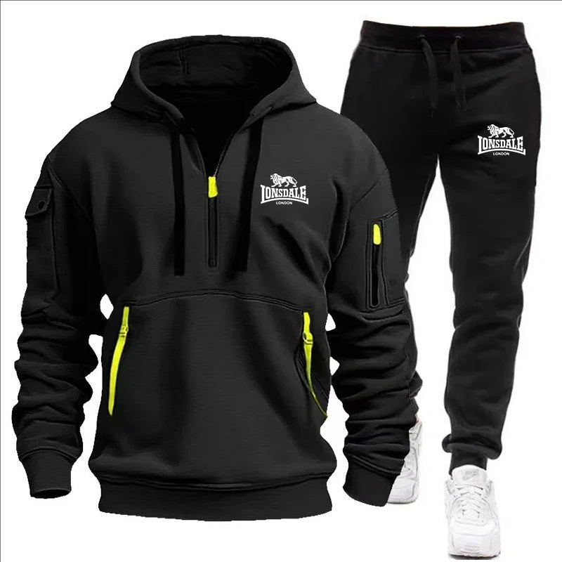 Sports Tracksuit Jogging Men's Casual Sweatshirt hoody Suit for Men High Quality