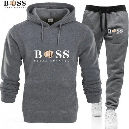 Tracksuit Hoodies + Pants 2Pcs Sets Suit Fashion Trendy