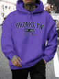 Men Oversize Comfortable Hoody Brooklyn print