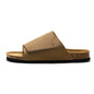 Suede Leather Cork Slippers for Men Classic Flat Shoes Summer Men Outside Beach Sandals Man Roman Comfortable Slides