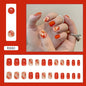 24 Pcs Press on Nails Glossy Reusable Nails