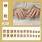 24 Pcs Press on Nails Glossy Reusable Nails