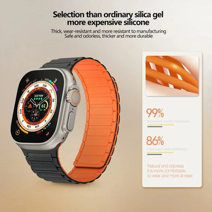 Magnetic Loop Silicone Bracelet iWatch sultra 2 strap