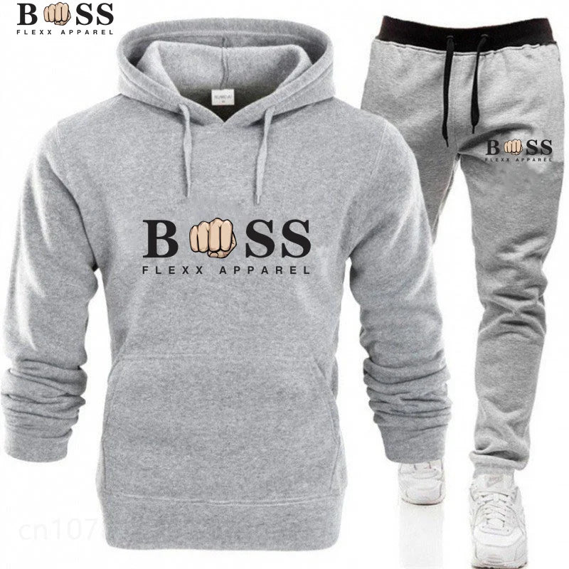 Tracksuit Hoodies + Pants 2Pcs Sets Suit Fashion Trendy