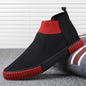 New High Top Men Flats Slip on Casual Shoes