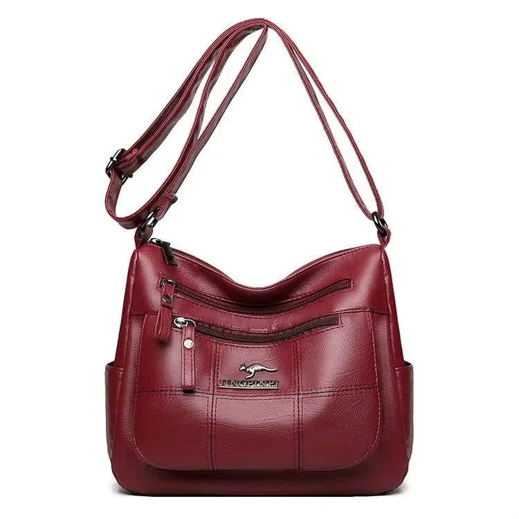 Casual Handbag Soft Leather Shoulder Crossbody Bags for Women